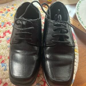 Drexlite Boys Black Dress Shoes Size 11W like   NEW